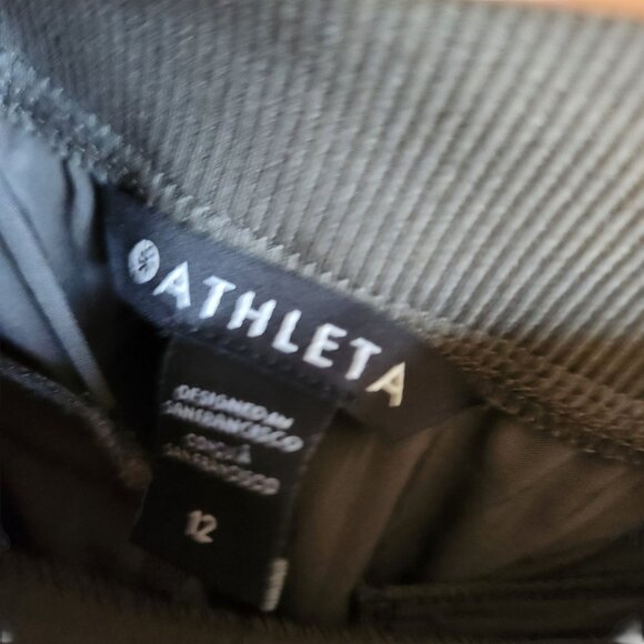Athleta Pants Women's 12 Green The Brooklyn Ankle Pant Lightweight Pockets - Picture 5 of 9